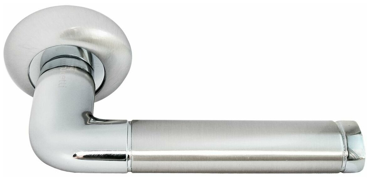 Межкомнатные дверные ручки RAP 2 SN/CP, белый никель/ полированный хром