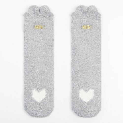 фото Женские носки minaku, махровые, размер 36-39, серый