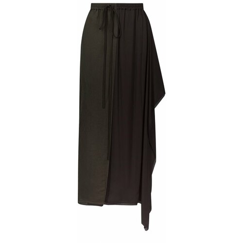 фото Юбка ilaria nistri, миди, пояс на резинке, размер 48, черный