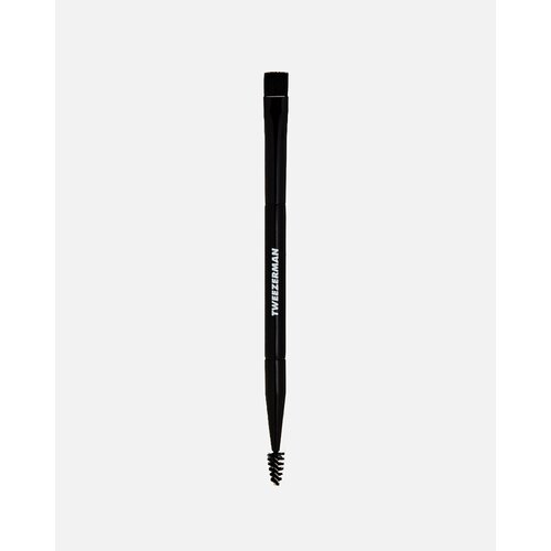 TWEEZERMAN Двусторонняя прямая кисть для бровей, Flat Brow Brush