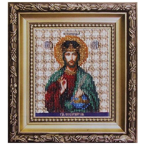 фото Б-1119 набор для вышивания бисером 'чарівна мить' 'икона господь иисус христос', 9*11 см чарiвна мить