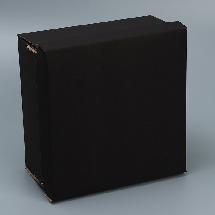 Складная коробка «Черная», 28х28х15 см - фотография № 3
