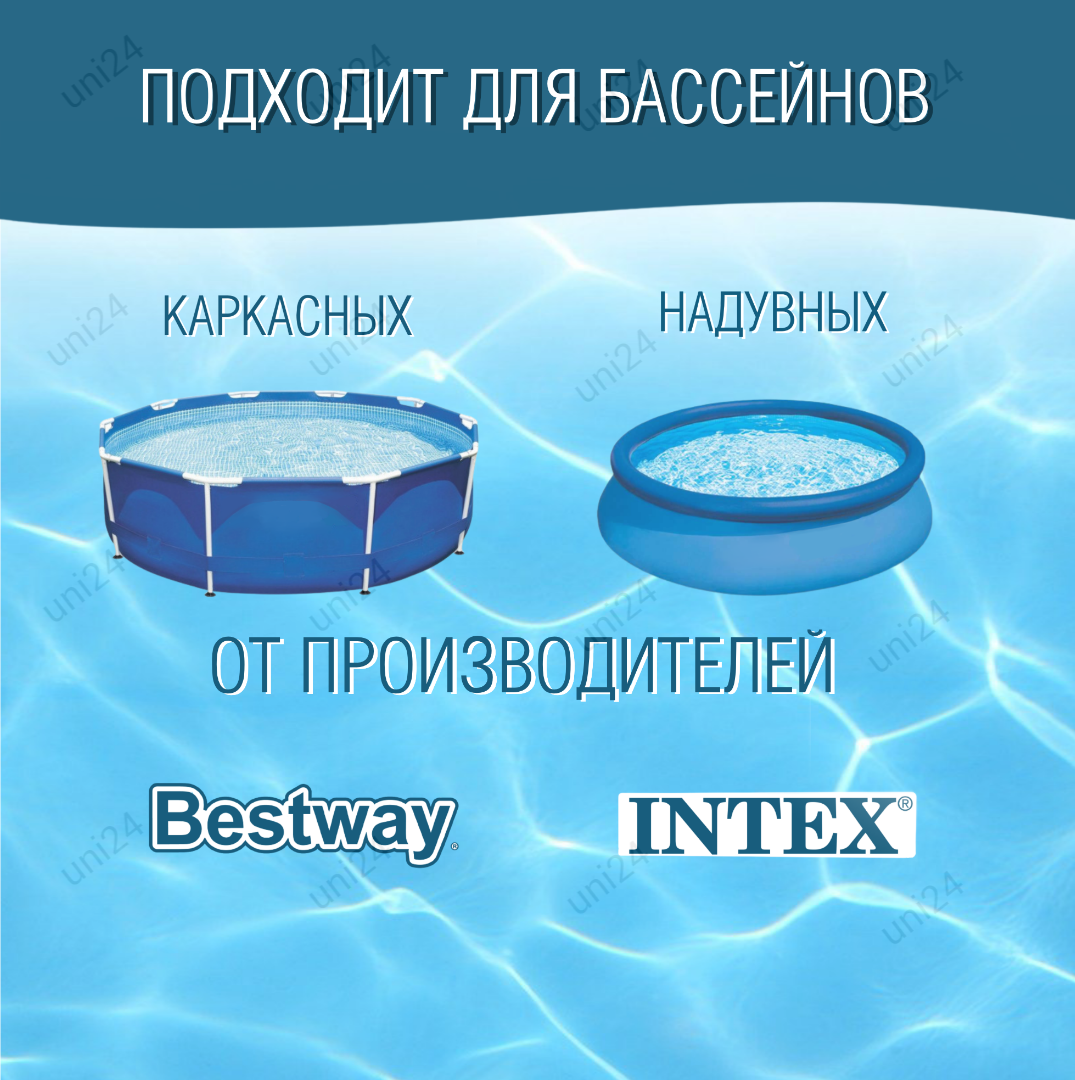 Скиммер для бассейна навесной Bestway 58233 / для очистки и фильтрации поверхности воды + 2 мешочка для сбора мелкого мусора - фотография № 8