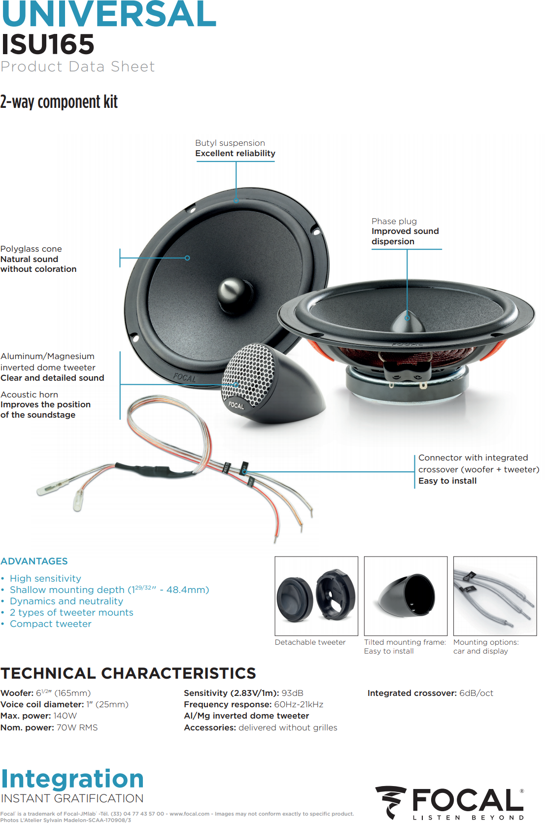 Автоакустика Focal Integration ISU165 - фото №6