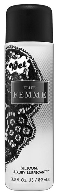 Нежный силиконовый лубрикант для женщин Wet Elite Femme - 89 мл.