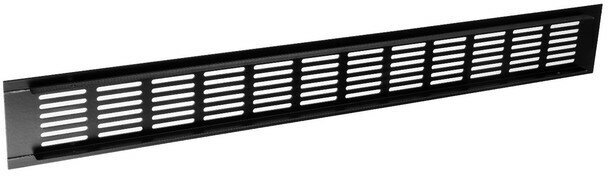 Решетка вентиляционная для мебели и подоконников, 60х480, черная