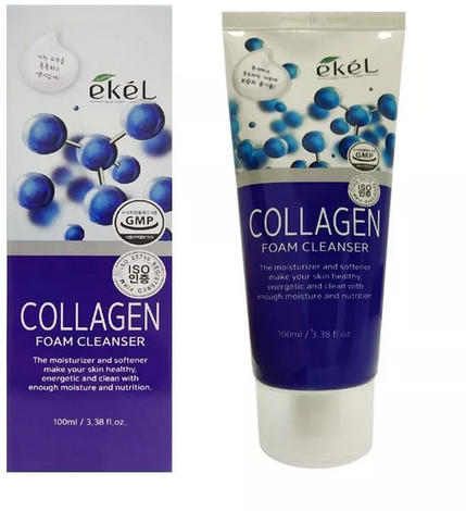 Ekel (Collagen Foam Cleanser) Пенка для умывания с коллагеном 100 ml