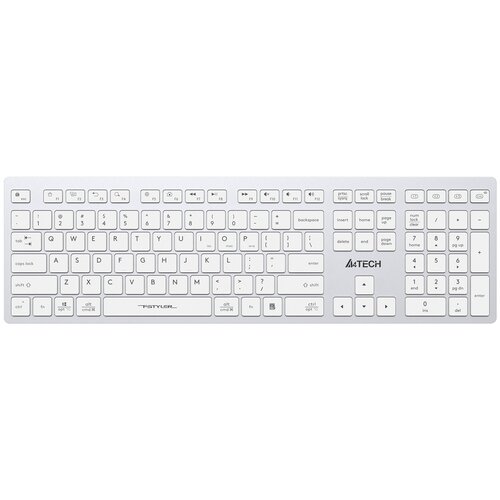 Клавиатура A4Tech Fstyler FBX50C белый (fbx50c white) клавиатура a4tech fstyler fbx51c зеленый usb беспроводная bt radio slim multimedia