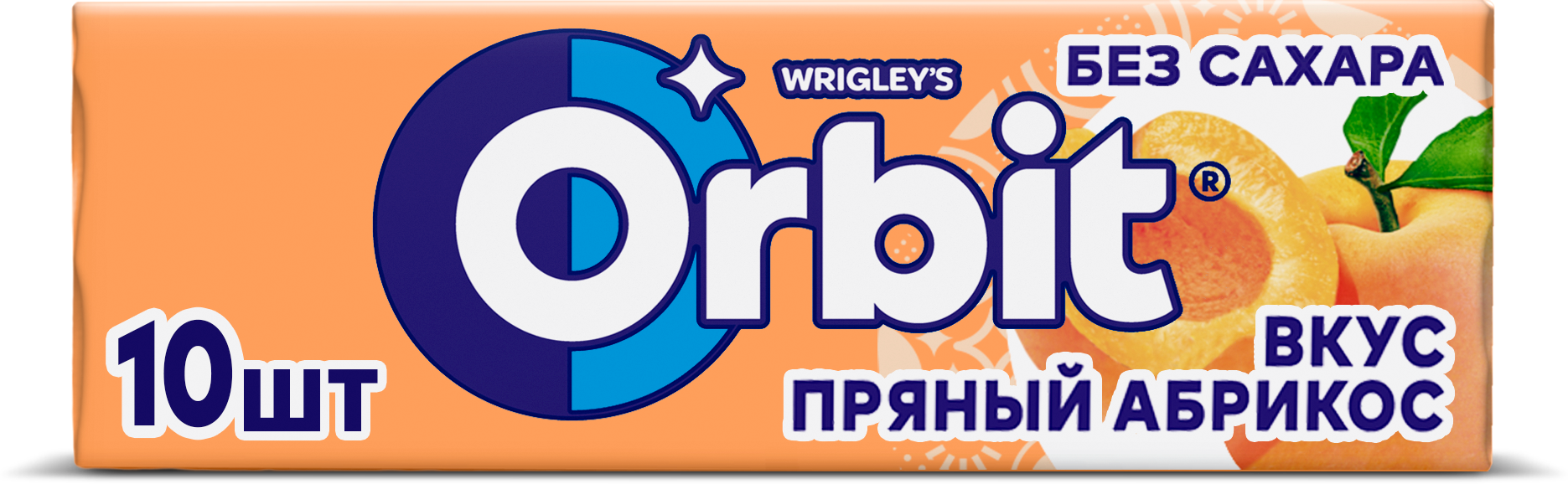 Orbit Абрикос пряный жевательная резинка 30шт по 13.6г - фотография № 2