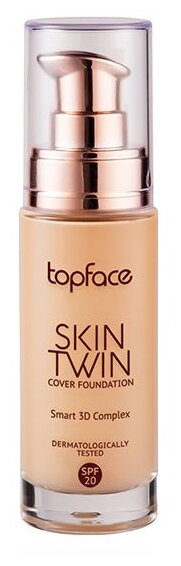 Topface Тональный крем Skin Twin, SPF 20, 32 мл, оттенок: 003 light beige