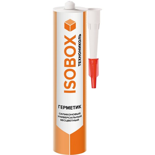 Силиконовый герметик Технониколь Isobox, 260 мл, прозрачный