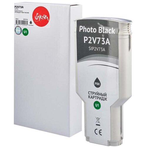 Картридж 730 для HP DesignJet T1700, T2600, T1700dr, T1600 P2V73A Sakura фото-черный hp 730 300 ml photo black ink crtg