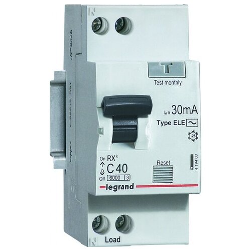 Выключатель автоматический дифференциальный RX3 1п+N 20А C 30мА тип AC. 419400 legrand (7шт.)