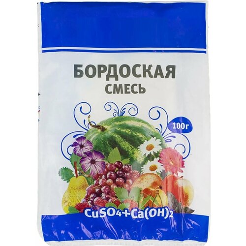 Бордоская смесь, 100 г. От комплекса болезней садовых, овощных, ягодных и декоративных цветущих растений, для заботы о вашем саде и огороде