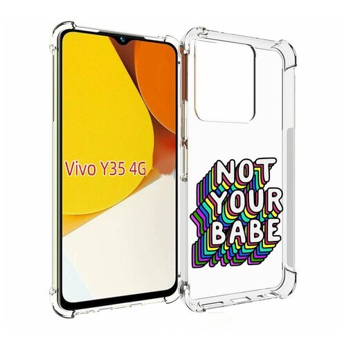 Чехол MyPads не-твоя-девочка для Vivo Y35 4G 2022 / Vivo Y22 задняя-панель-накладка-бампер