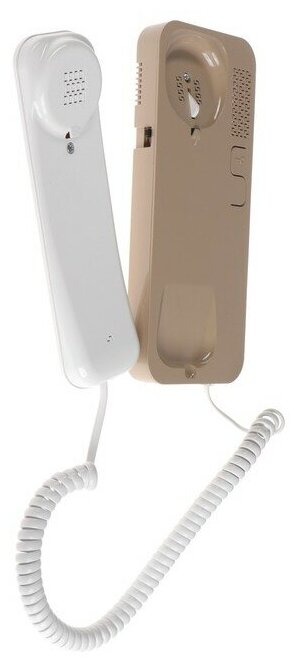 Cyfral Unifon Smart U Аудиотрубка бело-бежевая - фотография № 2