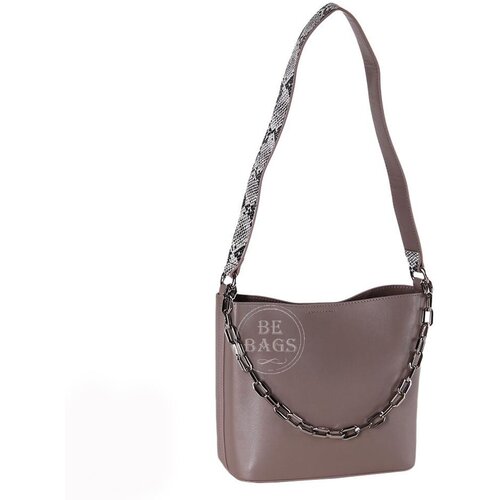 фото Сумка natale navetta, натуральная кожа, бежевый, коричневый