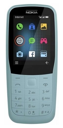 Телефон Nokia 220 4G Dual Sim Blue (синий)