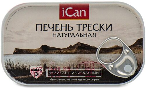 Печень трески iCan Натуральная — купить в интернет-магазине по низкой ...