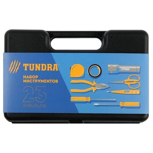 фото Набор инструментов tundra 5359075, 8 предм., черный/красный