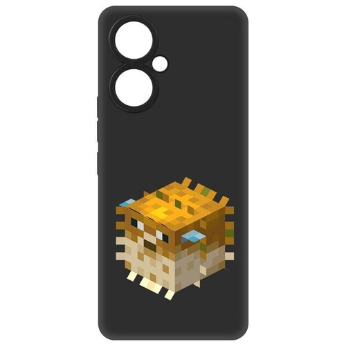Чехол-накладка Krutoff Soft Case Minecraft-Иглобрюх для TECNO Camon 19 черный чехол накладка krutoff soft case minecraft иглобрюх для tecno camon 20 pro черный