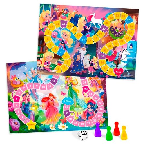 бродилки геодом игра ходилка 2в1 принцесса волшебные феи Игра-ходилка 2в1 «Принцесса» + «Волшебные феи»