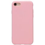 Однотонный силиконовый чехол на Apple iPhone 7/iPhone 8/iPhone SE 2020 / накладка с защитой камеры, розовый - изображение