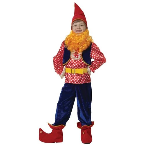 Карнавальный костюм Батик Гном в жилете карнавальный костюм гном в жилете 5 7 лет бока