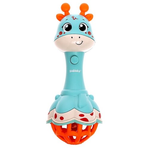 Развивающая игрушка Zabiaka Весёлый жирафик, SL-05949C, голубой