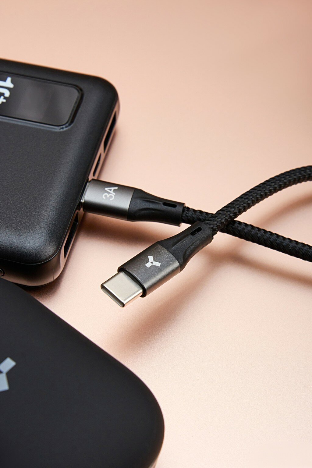 Кабель для быстрой зарядки Accesstyle USB Type-C - USB Type-C 30-F100M смартфонов, планшетов, ноутбуков, черный - фотография № 4