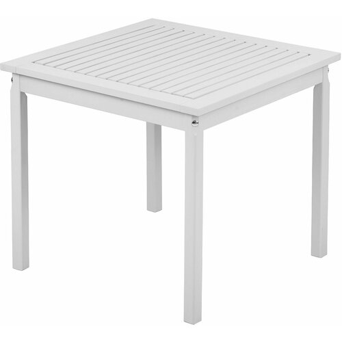 Стол деревянный для сада и дачи, квадратный, 80*80см, хольмен стол для балкона ручная работа стол для террасы белый стол круглый деревянный мебель для террасы