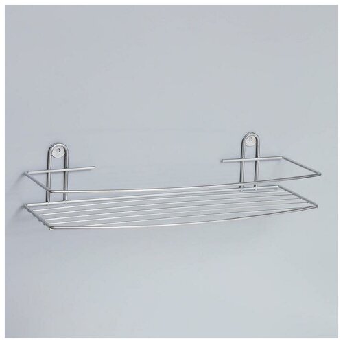 Полка для ванной Sima-land прямая 35х13х75 см цвет хром 6827797 484₽
