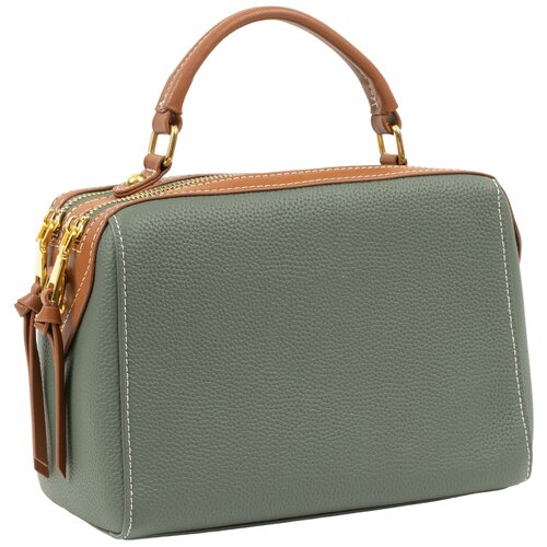 Сумка кросс-боди B.D.E.K., фактура зернистая, серый