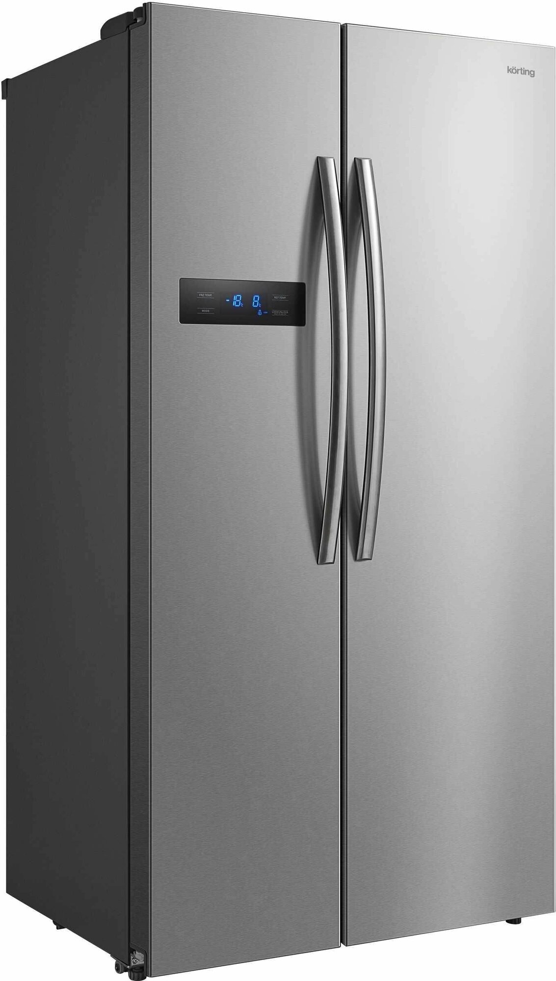 Холодильник Korting KNFS 91797 X, динамическое охлаждение, система авторазморозки No Frost, общий объем 510 л, класс энергоэффективности А