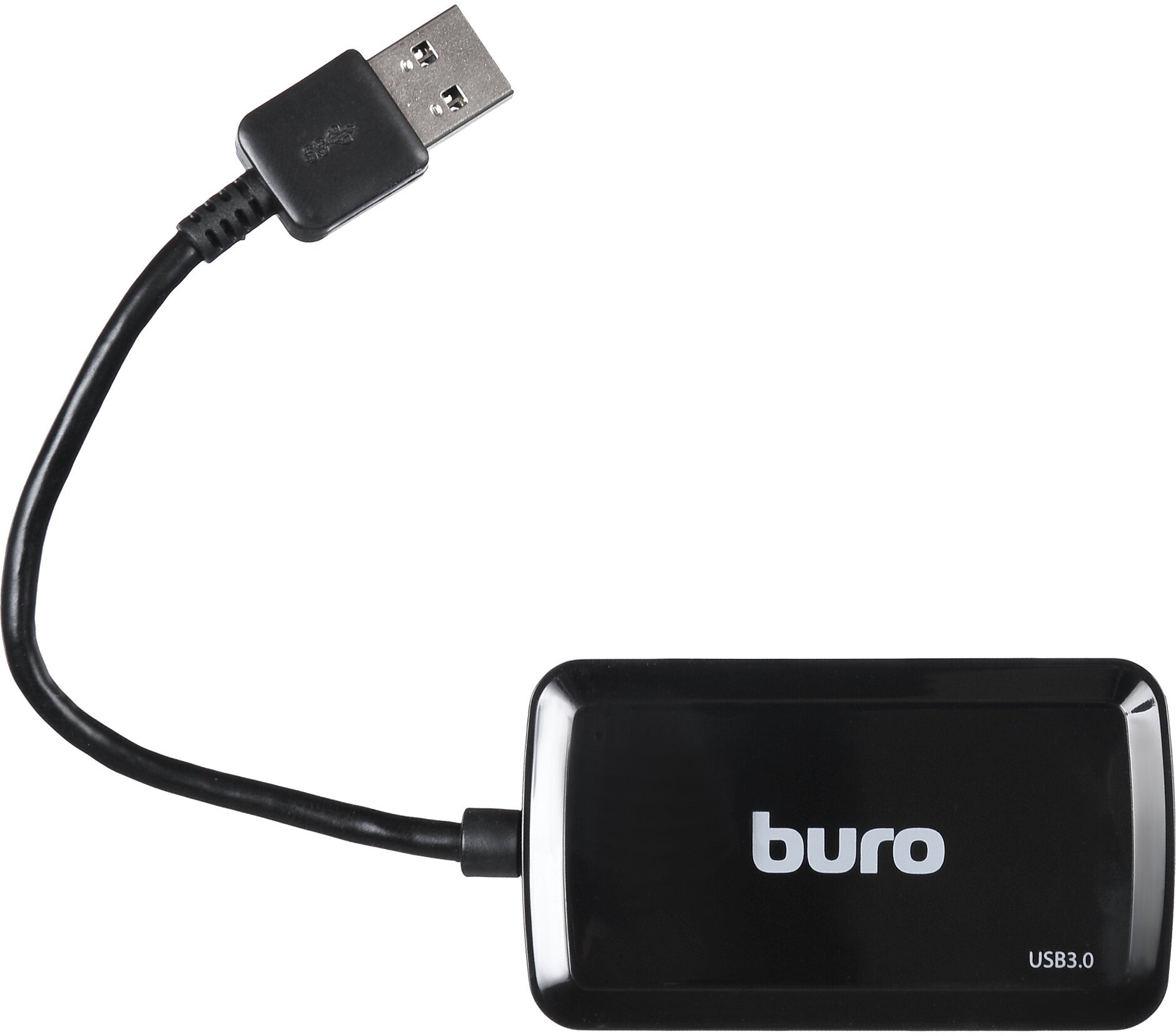 Разветвитель USB Buro BU-HUB4-U3.0-S 4порт. черный