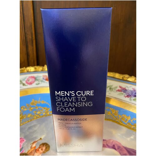 Пенка для умывания и бритья Mens Cure Shave To Cleansing Foam, 150 мл.