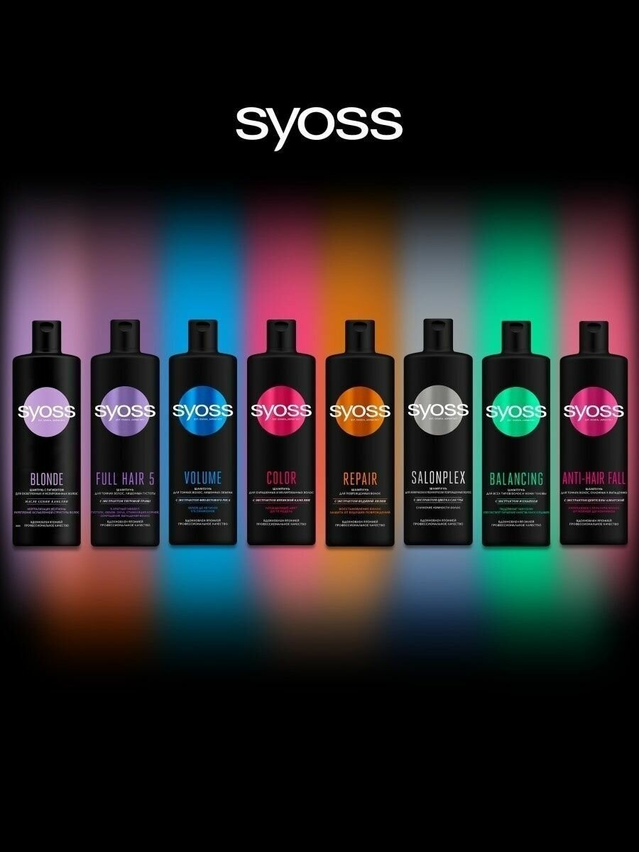 Шампунь для волос Syoss Volume с экстрактом фиолетового риса 450мл Хенкель - фото №15