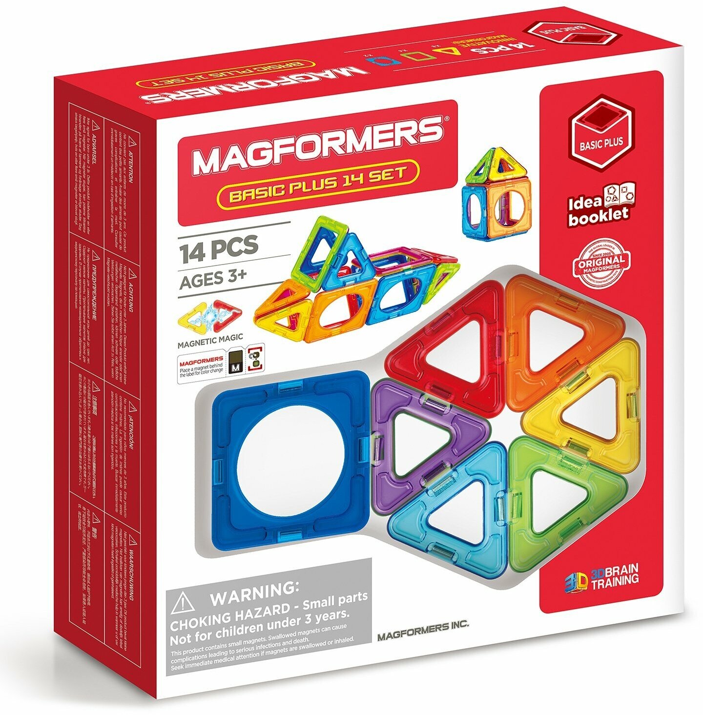 Магнитный конструктор Magformers Basic Plus 14 Set 715013