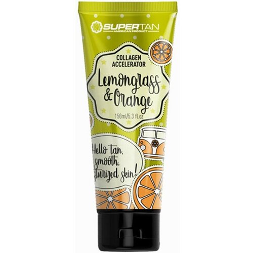 Крем для солярия Supertan Lemongrass & Orange -150 мл tannymaxx крем ускоритель для загара beluga luxury tan preparer без бронзаторов с