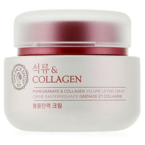 Лифтинг-крем с гранатом и коллагеном вокруг глаз The Face Shop Pomegranate Collagen Volume Elastic Eye Cream, 50 мл