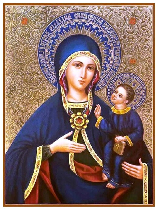 Икона Армянской Божией Матери на дереве