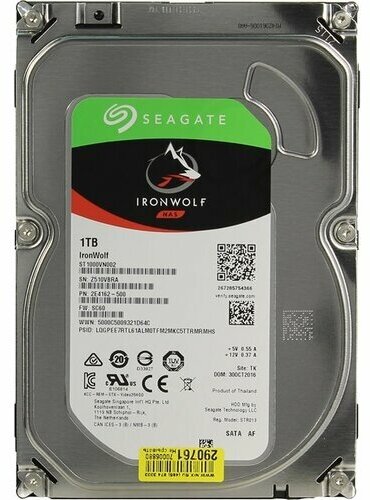 Жесткий диск Seagate IronWolf ST1000VN002