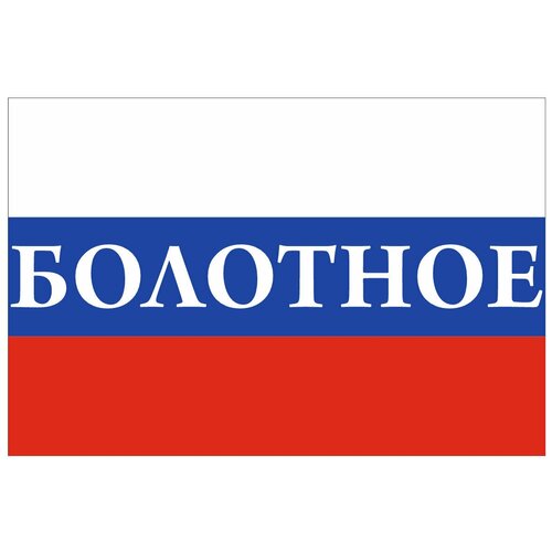 Флаг России с надписью Болотное 90х135 см