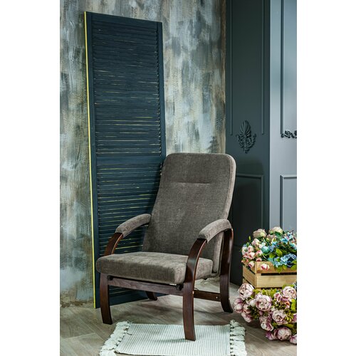 Кресло Кольт мягкое для отдыха в комнату, гостиную, спальню, для дома, кофейный