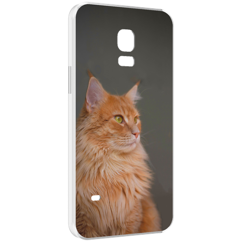 Чехол MyPads кошка мейн кун 1 для Samsung Galaxy S5 mini задняя-панель-накладка-бампер