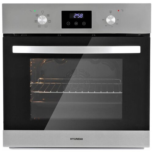 Духовой шкаф электрический Hyundai HEO 6640 IX серебристыйчерный 3784700₽