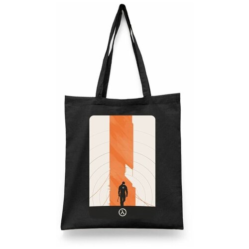 фото Сумка-шоппер унисекс каждому своё "half-life/гордон фримен" белая