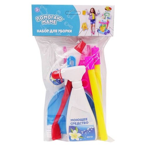 фото Набор для уборки abtoys помогаю маме, генеральная уборка, 5 предметов, в пакете (pt-01225)
