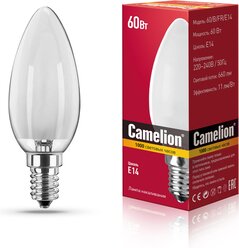 Лампа накаливания MIC B FR 60Вт E14, CAMELION 60/B/FR/E14 (100 шт.)