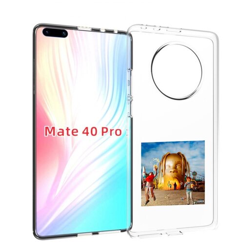 Чехол MyPads Travis Scott - Astroworld для Huawei Mate 40 Pro (NOH-NX9) задняя-панель-накладка-бампер чехол mypads travis scott astroworld для huawei mate 10 pro задняя панель накладка бампер